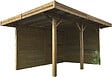 SOLID - Carport bois épicéa du Nord Superia - Marron - L.406xP.506cm - vignette