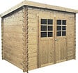 SOLID - Abri de jardin bois Jena - Naturel - L.298xH.192xP.248cm - vignette