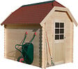 SOLID - Abri de jardin Galway en bois - L.237xl.301xH.263cm - vignette