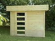 SOLID - Abri de jardin Bergen en bois - 6,77m² - L.280xl.240xH.225cm - vignette