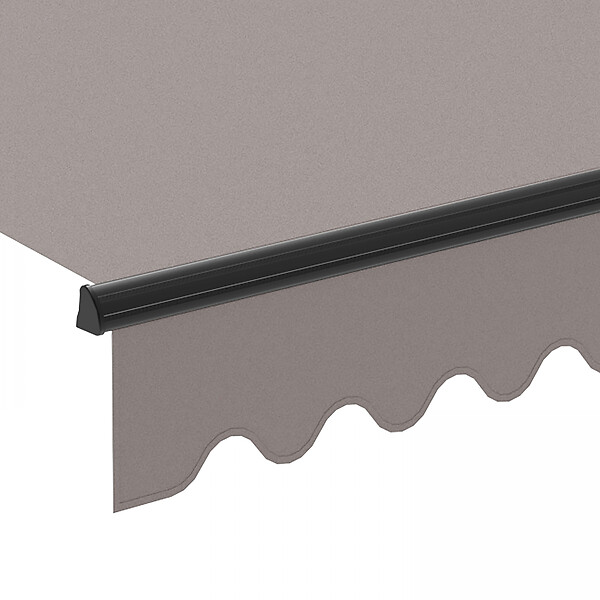 OVIALA - Store banne électrique 4x3m en aluminium taupe - Ouessant - large