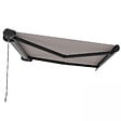 OVIALA - Store banne coffre integral 2.95x2.5m aluminium taupe - Caleta - vignette