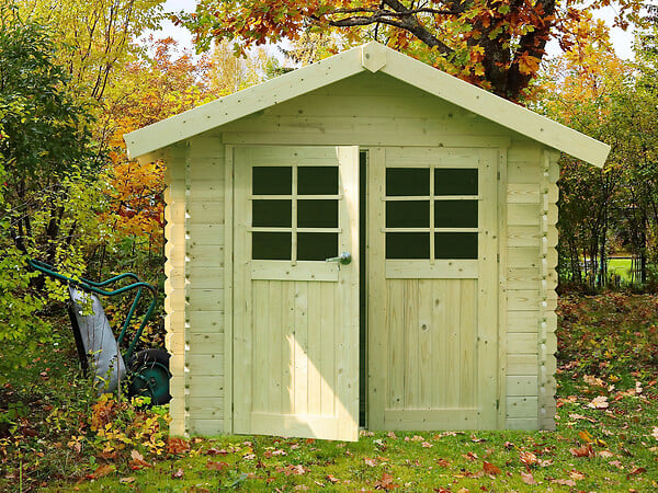 SOLID - Abri de jardin en bois Lannion - L.298xl.298xH.239cm - large