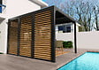 HABRITA - Ventelles aluminium mobiles imitation bois - L.340xH.219cm - vignette