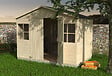 DECOR ET JARDIN - Abri de jardin Bois Lopun - Marron - L.289xH.210xP.202cm - vignette