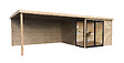 SOLID - Abri de jardin bois autoclave Sagres - L.699xH.227xP.304cm - vignette