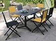 PROLOISIRS - Table de jardin rectangulaire extensible Sotta en aluminium - graphite 110/150 cm - vignette
