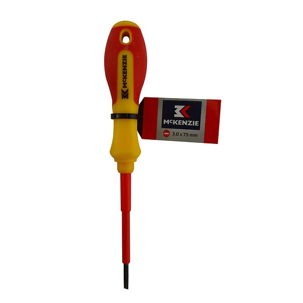 MC KENZIE - Tournevis isolant - 0,5x3x75mm - large