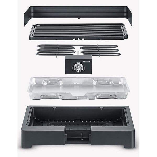 SEVERIN - barbecue électrique posable 2200w - PG8567 - large