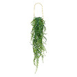 ATMOSPHERA - Plante tombante artificielle pot doré rétro et vintage H 82 cm - vignette