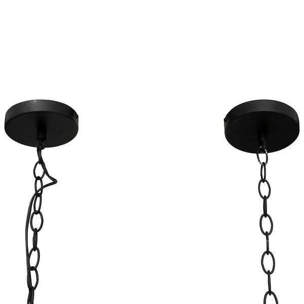 ATMOSPHERA - Luminaire Suspension 5 lampes en métal Noir L 93 cm - large
