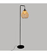 ATMOSPHERA - Lampadaire en métal Noir et abat-jour corde H 149.5 cm - vignette