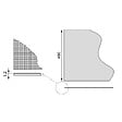 EMUCA - Tapis antidérapant pour tiroir, effet textile, longueur 20m x 480mm, plastique, blanc - vignette