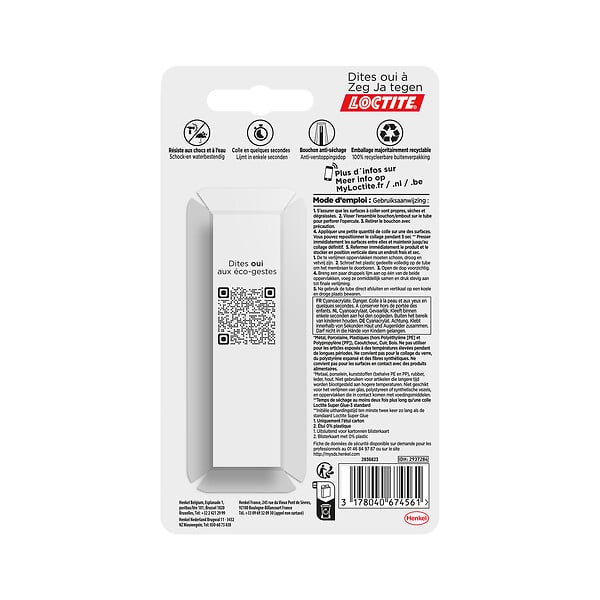 LOCTITE - Colle SuperGlue-3 Pure Gel bouteille 3g - large
