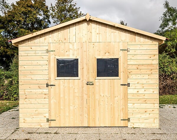 HABRITA - Abri de jardin - Bois - 16mm - 5.41m2 - large