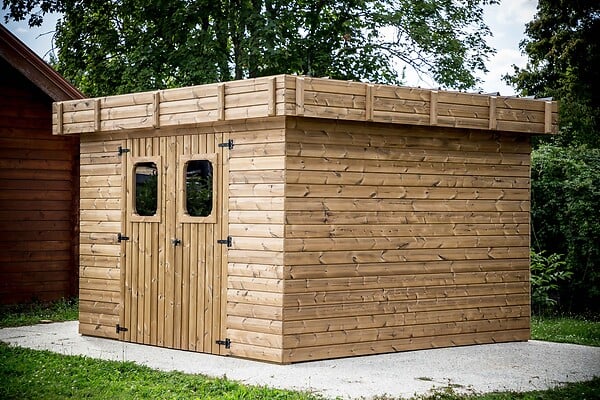 HABRITA - Abri de jardin - Bois - 18mm - 8.64m2 - large