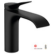 HANSGROHE - Hansgrohe Vivenis Mitigeur de lavabo 110 sans tirette ni vidage, bec cascade, noir mat (75022670) - vignette