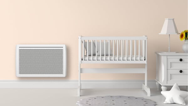 BESTHERM - Radiateur électrique fixe panneau rayonnant 1500W Bestherm TALYA horizontal blanc - large
