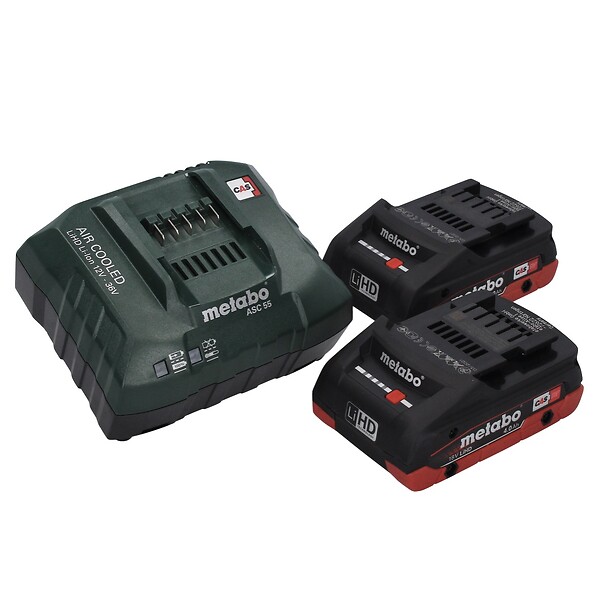METABO - Metabo W 18 L BL 9-125 Meuleuse d'angle sans fil 18 V 125 mm brushless + 2x Batteries 4,0 Ah + Chargeur + metaBOX ( 602374510 ) - large