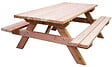 HABRITA - Table de jardin en bois fixe Munich – H.75xL.190xP.162cm - vignette
