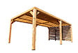 HABRITA - Pergola autoportante en bois THT - L.341xP.614cm - vignette