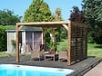 HABRITA - Pergola bois ThermaUvent - L.341xH.217xP.313cm - vignette