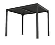 HABRITA - Pergola bioclimatique Alu - Gris - L.240xH.235xP.300cm - vignette