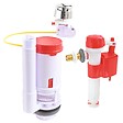 SOMATHERM FOR YOU - Pack mécanisme WC câble double chasse + Robinet flotteur alimentation réversible - vignette