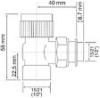 SOMATHERM FOR YOU - Corps thermostatique equerre 15x21 - vignette