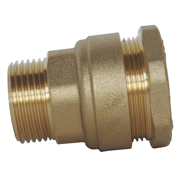 SOMATHERM FOR YOU - Raccord laiton droit SUMO pour tube PE Ø25 mm - Mâle 3/4 - large