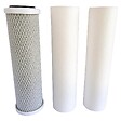 AQUAWATER - Kit de 3 cartouches pour Osmoseur, 2 filtrantes et 1 cartouche charbon actif - vignette