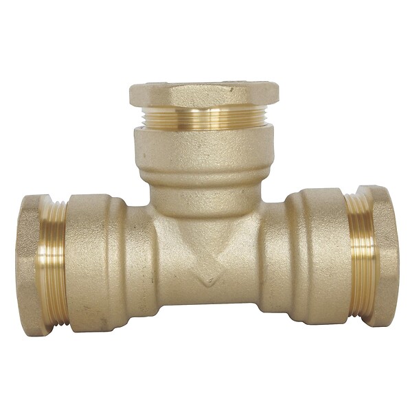 SOMATHERM FOR YOU - Raccord laiton Té égal SUMO pour tube PE Ø20 mm - large
