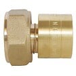 SOMATHERM FOR YOU - Raccord droit à glissement pour tube PER Ø12 - Ecrou-tournant F15/21 - lot de 10 - vignette