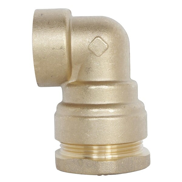 SOMATHERM FOR YOU - Raccord laiton coudé SUMO pour tube PE Ø20 mm - Femelle 1/2 - large