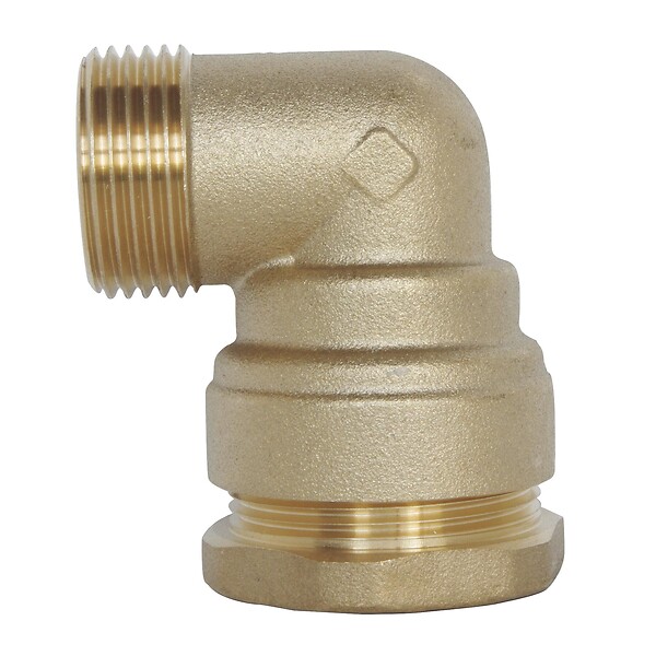 SOMATHERM FOR YOU - Raccord laiton coudé SUMO pour tube PE Ø63 mm - Mâle 2 - large