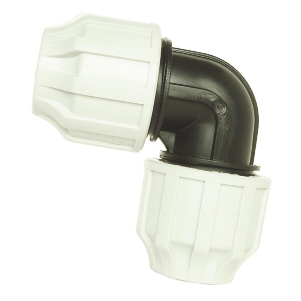 SOMATHERM FOR YOU - Raccord plastique coudé égal pour tube PE Ø25 mm - large