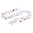 VIDAXL - vidaXL Guirlande de Noël décorée avec boules Blanc 5 m - vignette