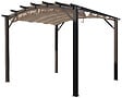 HABRITA - Pergola arche aluminium - Anthracite - L.340xH.259xP.330cm - vignette
