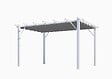 HABRITA - Pergola aluminium autoportante - Blanc - L.400xH.300xP.230cm - vignette