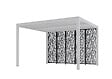 HABRITA - 5 panneaux moucharabieh acier - Gris - L.360xH.213.3cm - vignette