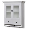 VIDAXL - vidaXL Placard mural de cuisine avec porte en verre Bois blanc - vignette