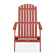 OVIALA - Lot de 2 fauteuils pliant inclinables en bois d'eucalyptus terracotta - Calgary - vignette