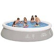 JILONG - Jilong Piscine ronde gonflable Gris 450 x 122 cm - vignette