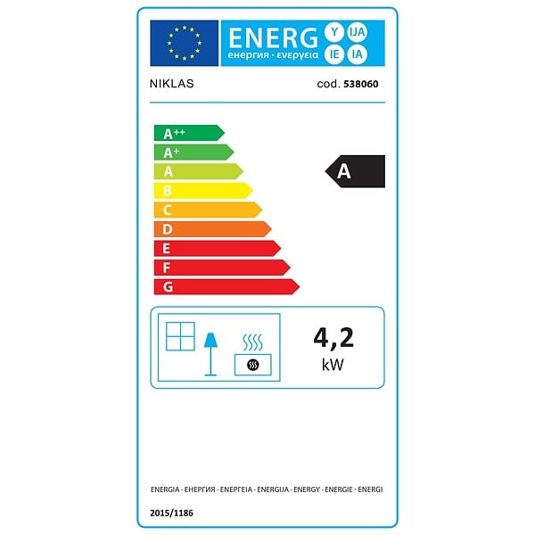 NIKLAS - Chauffage à gaz 4200W prêt à l'emploi Livré avec tuyau et détendeur - pliable - Brûleur céramique Infrarouge - large