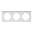 SCHNEIDER ELECTRIC - Plaque Odace Touch - Blanc brillant 3 postes entraxe 71mm - vignette