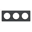 SCHNEIDER ELECTRIC - Plaque de finition Odace Touch anthracite 3 postes - vignette