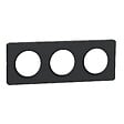 SCHNEIDER ELECTRIC - Plaque de finition Odace Touch anthracite 3 postes - vignette
