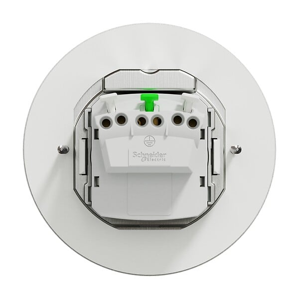 SCHNEIDER ELECTRIC - Unica System+ - Prise de sol XS IK08 IP44 - 2P+T - ronde métal - large