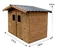 HABRITA - Abri de jardin - Bois - 19mm - 4.46m2 - vignette