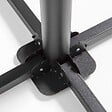 OVIALA - Pied de parasol pliant acier noir 84 x 84 cm - Solys - vignette